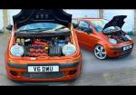 Daewoo Matiz With A 3.2L V6 Engine Swap Shocks The Streets - Photo