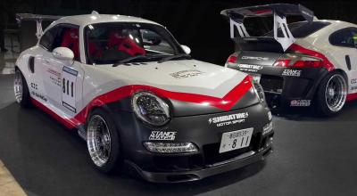 Mini Porsche Madness: StanceMagic's Daihatsu Copen Coperche 811 GT-K At Tokyo Auto Salon - Photo