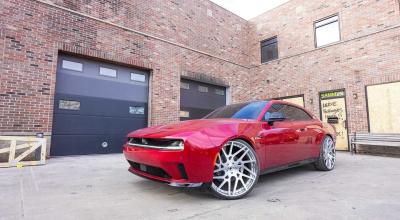 Dodge Charger Daytona EV Rocks Custom 26-Inch Wheels - Photo