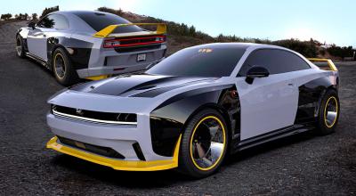Waido Kits Goes All-In With Widebody Dodge Charger Daytona EV Render - Photo