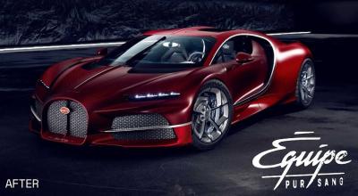 Bugatti Tourbillon’s Leaked 'Equipe Pur Sang' Pack Adds Eight-Tailpipe Madness - Photo