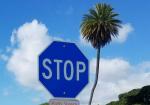Hawaii's Blue Stop Signs: Why They're on Private Property - Photo