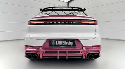 Larte Design Unveils Bold Pink Carbon Fiber <span style='background: #ff0000'>Porsche</span> Cayenne Kit - Photo