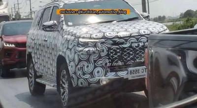 Next-Generation <span style='background: #ff0000'>Toyota</span> Fortuner Spotted Testing In Thailand - Photo