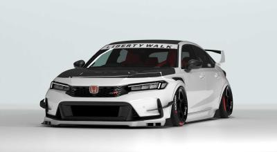Liberty Walk Just Made the Civic Type R FL5 Look Completely Unhinged - Photo