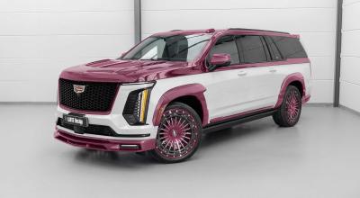 This Pink Carbon Escalade Might Be the Wildest SUV Build Yet - Photo