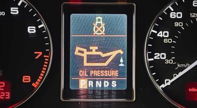 That Red Oil Can Is Not an Oil Change Reminder. It Is a Stop-Driving Warning. - Photo