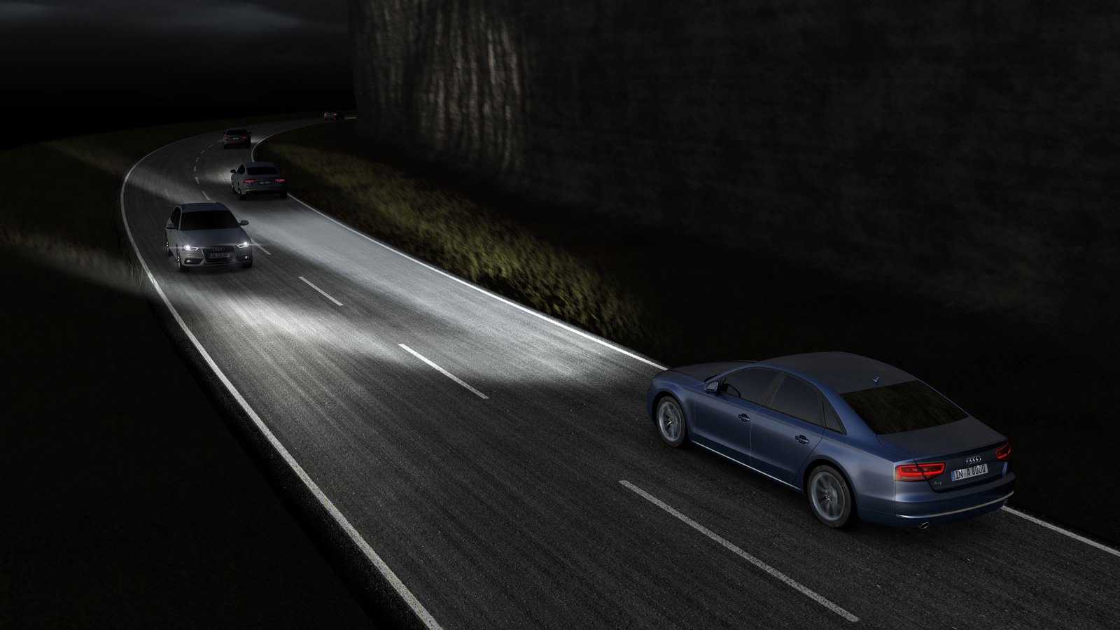 Headlight Animation Audi explains how the new Matrix LED headlights work (VIDEO)