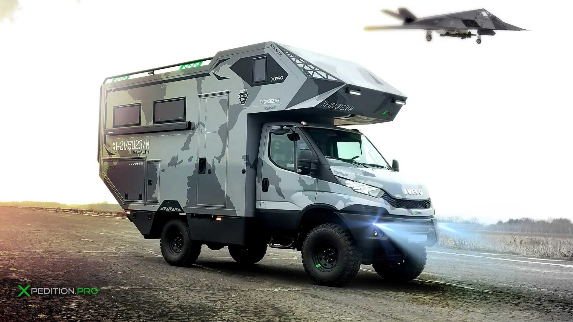 Dod Adventure Rv The XPro One Is A Tough RV With Fighter Jets And Military Vehicles As ...