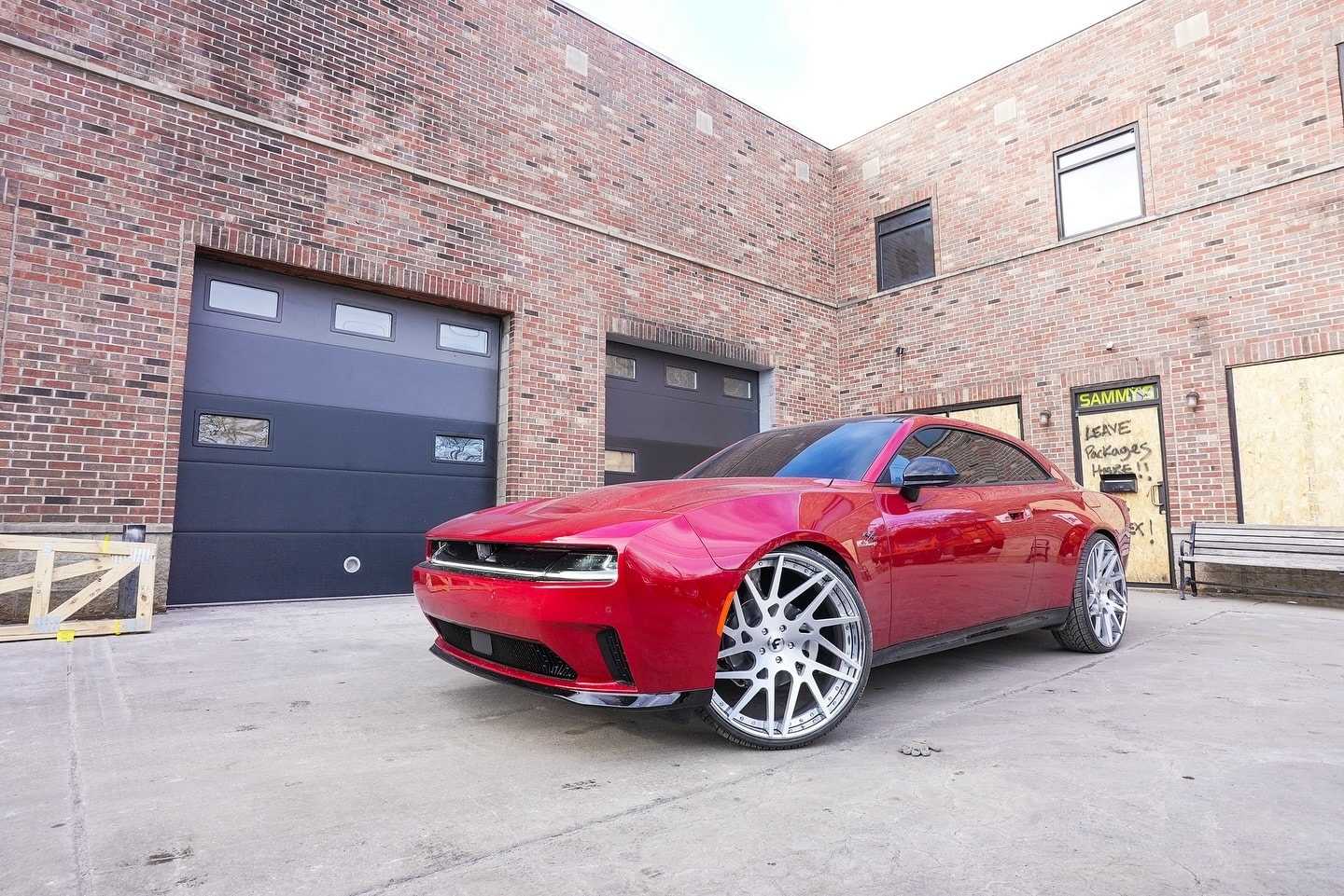 Dodge Charger Daytona EV Rocks Custom 26-Inch Wheels
